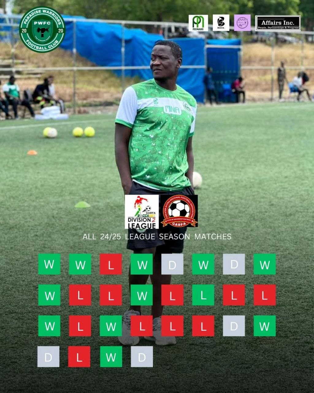 Paradise Warriors FC coach