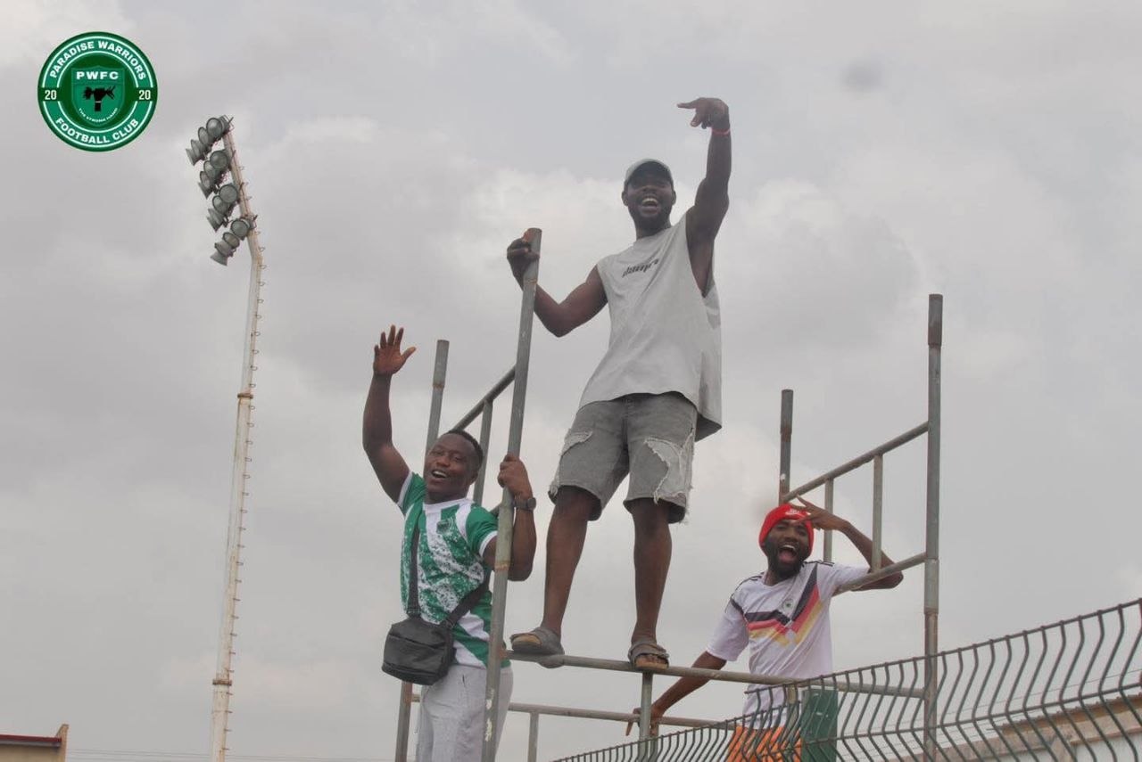 Paradise Warriors FC team training