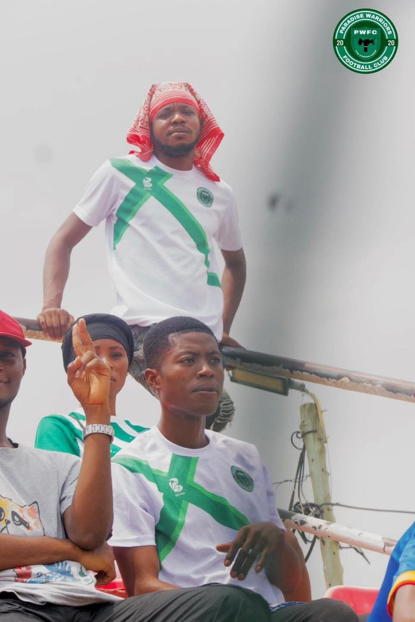 Paradise Warriors FC players during a match