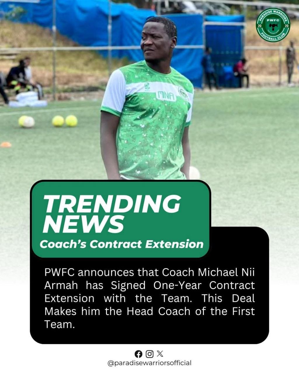 Paradise Warriors coach